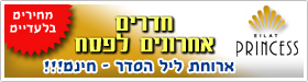 חדרים אחרונים לפסח